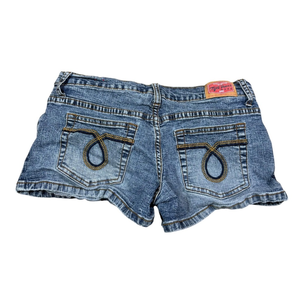 Tyte Jeans Light Wash Embroidered Pocket Denim Shorts Women's 5 (28" Waist)
